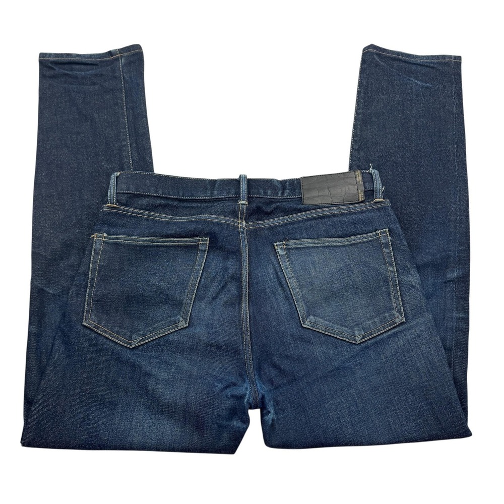 Buck Mason Maverick Slim Jeans 32 x 31 Blue 14oz Double Dipped Denim Button Fly